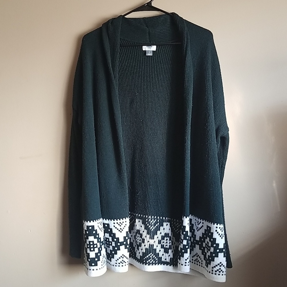 Dark Emerald Green Knitted Cardigan